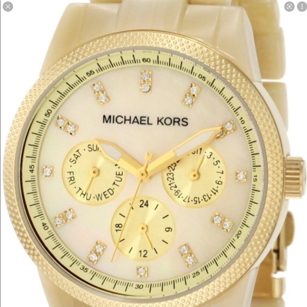 Michael Kors Oversized Light Tortoise Watch